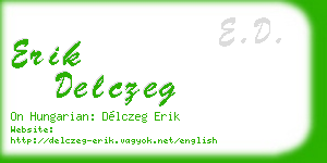 erik delczeg business card